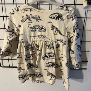 Dinosaur Print Shirt Dress